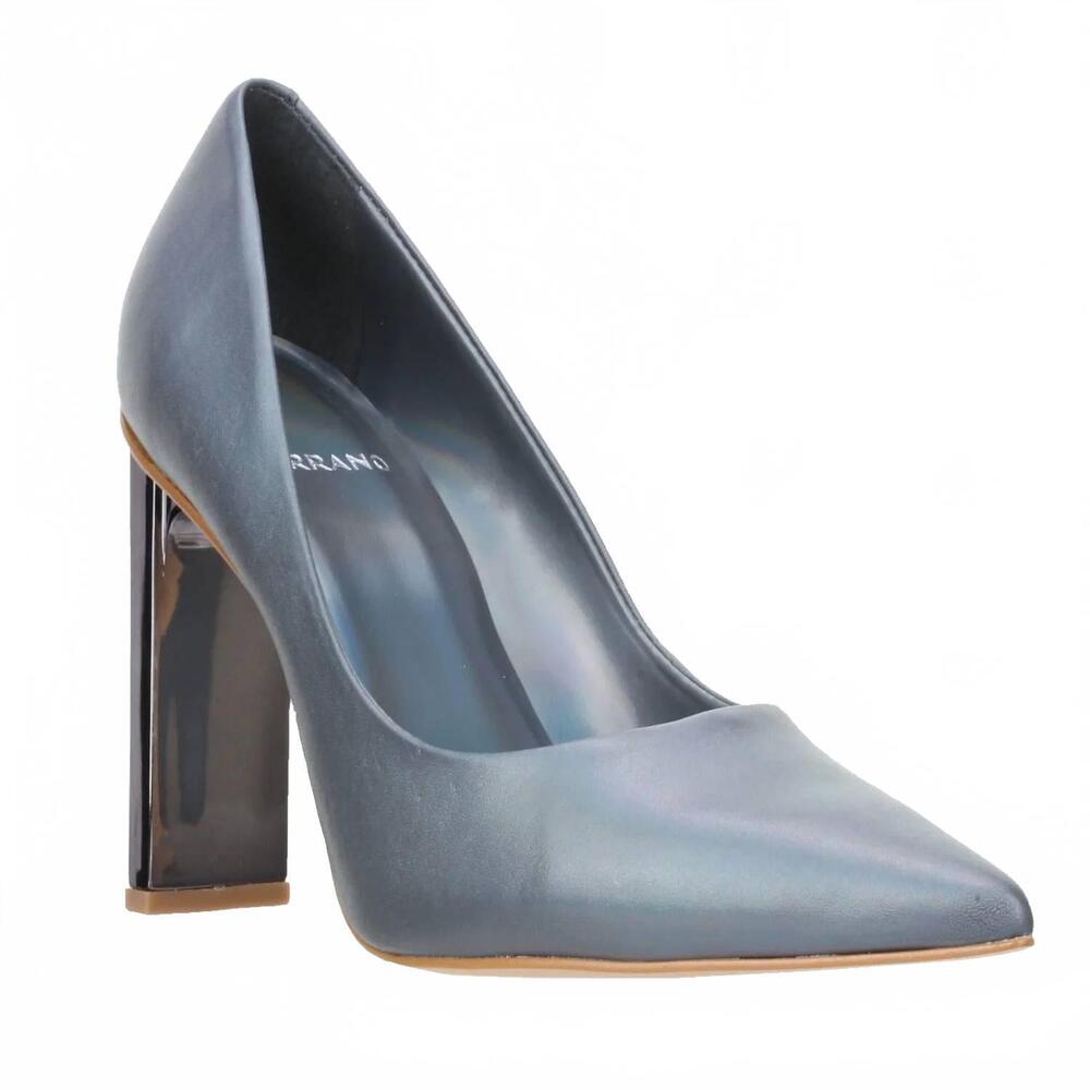 NEW CARRANO women's maggie slade leather pump heel in iron